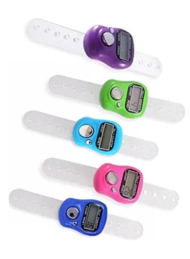 (10 Pieces) Digital Finger Counter - Electronic Tasbih Ring - Finger Ring - Tasbih Counter - Electronic Rosary - Multi-Purpose - Multi-Color - Image 2